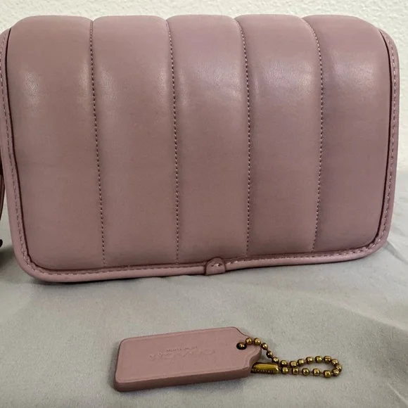 Coach Quilted Studio 19 Bag in Ice Purple - Picture 3 of 7